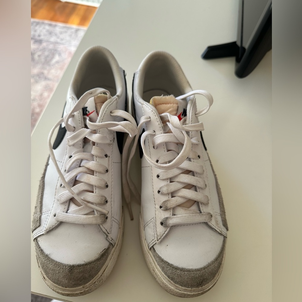 Nike low platform blazers